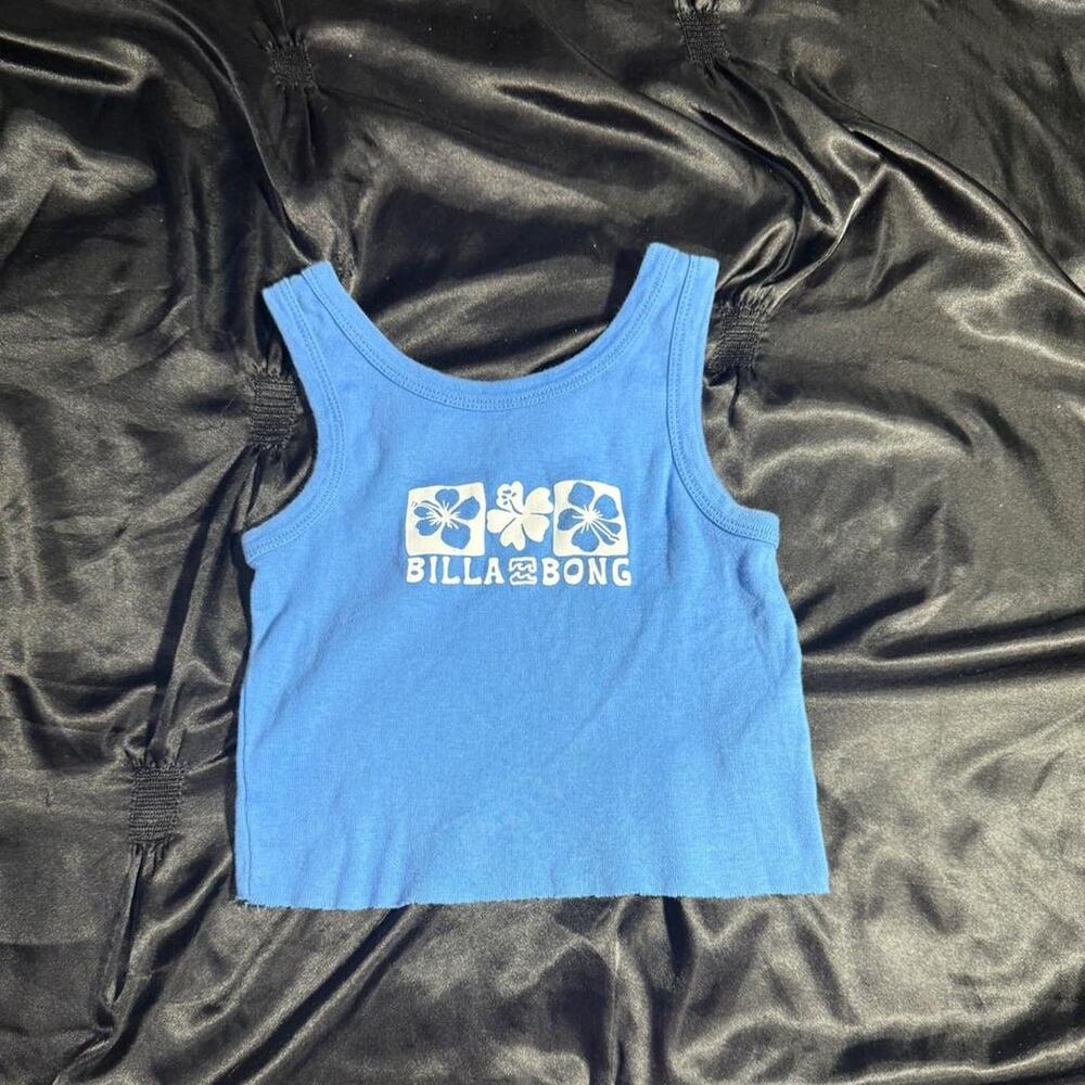 Billabong blue crop top with